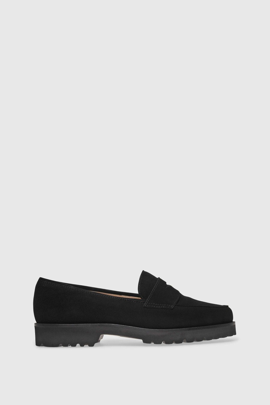 Unützer Slipper | Loafer 1336C Schwarzes Wildleder