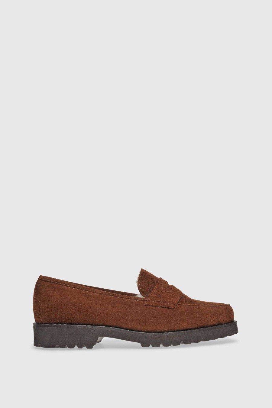 Unützer Slipper | Loafer 1471 Camoscio Cognac Shearling Latte