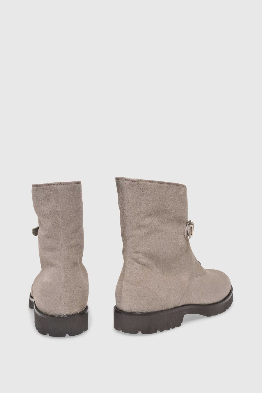 Unützer Stiefeletten | Stiefelette 1978 Velours Beige Shearling Latte