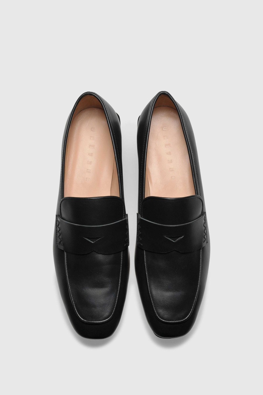 Unützer Mules & Loafer Mit Absatz | Slipper 9321 Nero Vitello