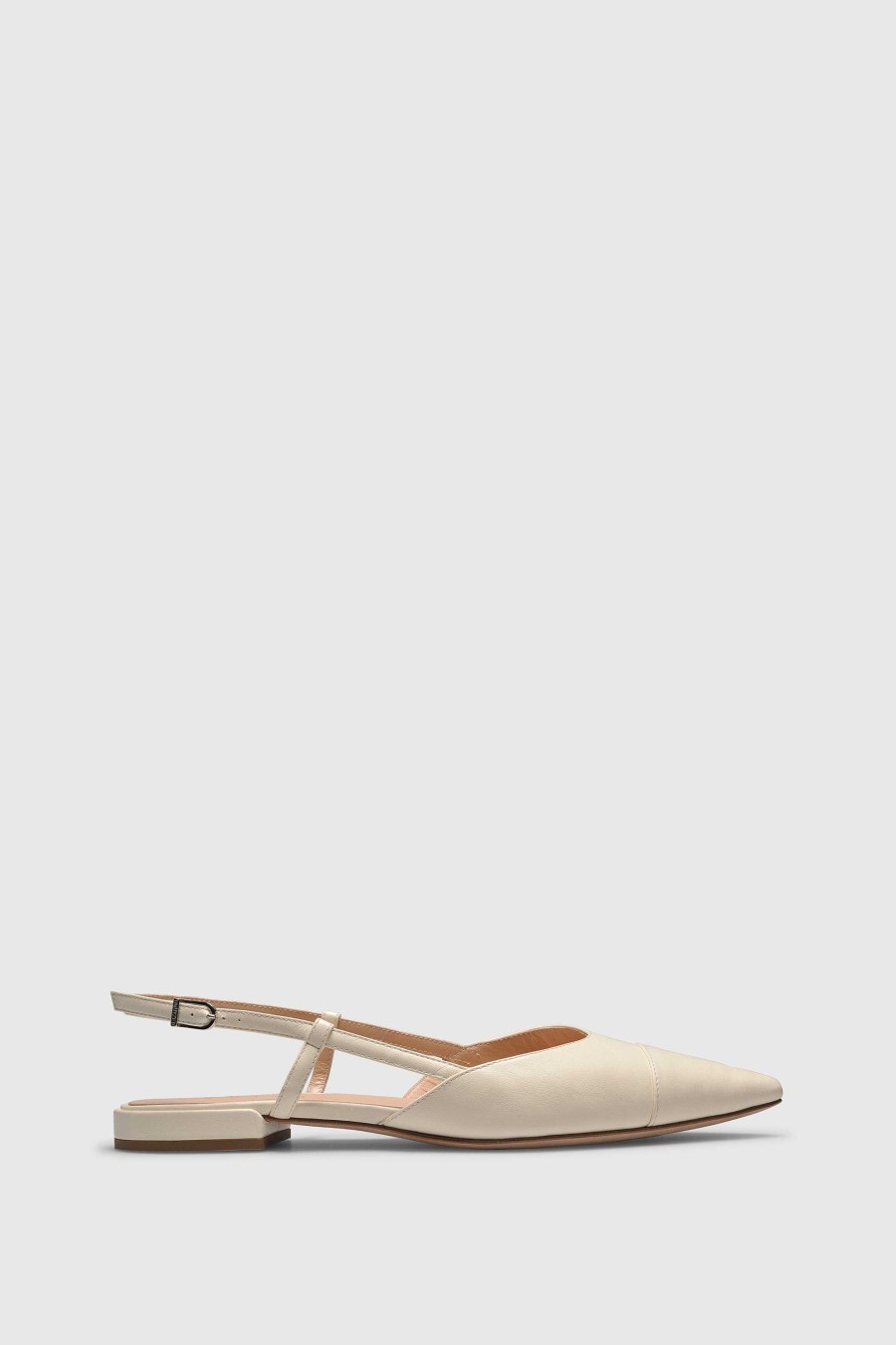 Unützer Slingpumps | Sandale 8667 Latte Raffia Velours