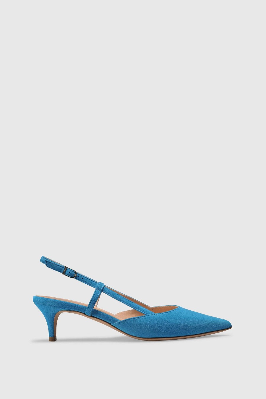 Unützer Slingbacks Mit Absatz | Slingback-Pumps 9317 Camoscio Navy