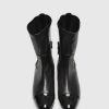 Unützer Stiefeletten | Stiefelette 7336 Black Nappa Stretch Paint Schwarz