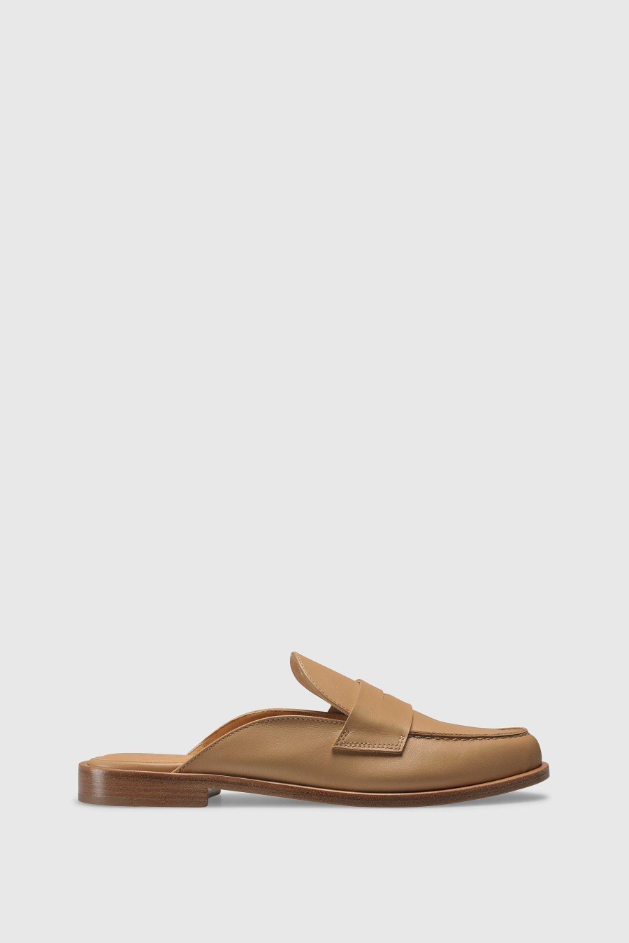 Unützer Pantoletten | Loafer Mule 9408 Calf Hellbeige