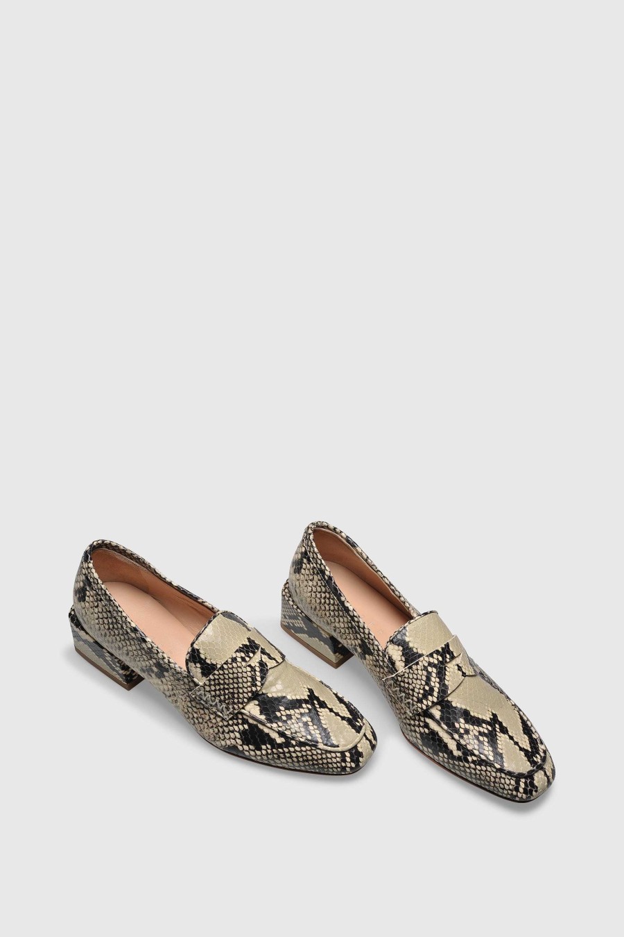 Unützer Mules & Loafer Mit Absatz | Loafer 9321 Rock Python Bedruckt