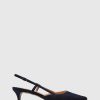 Unützer Slingbacks Mit Absatz | Slingback-Pumps 9317 Hellblaues Wildleder