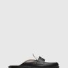 Unützer Pantoletten | Loafer Mule 9408 Kalbsleder Schwarz